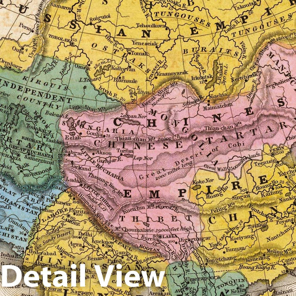 Historic Map : Map of Asia, 1839 v2