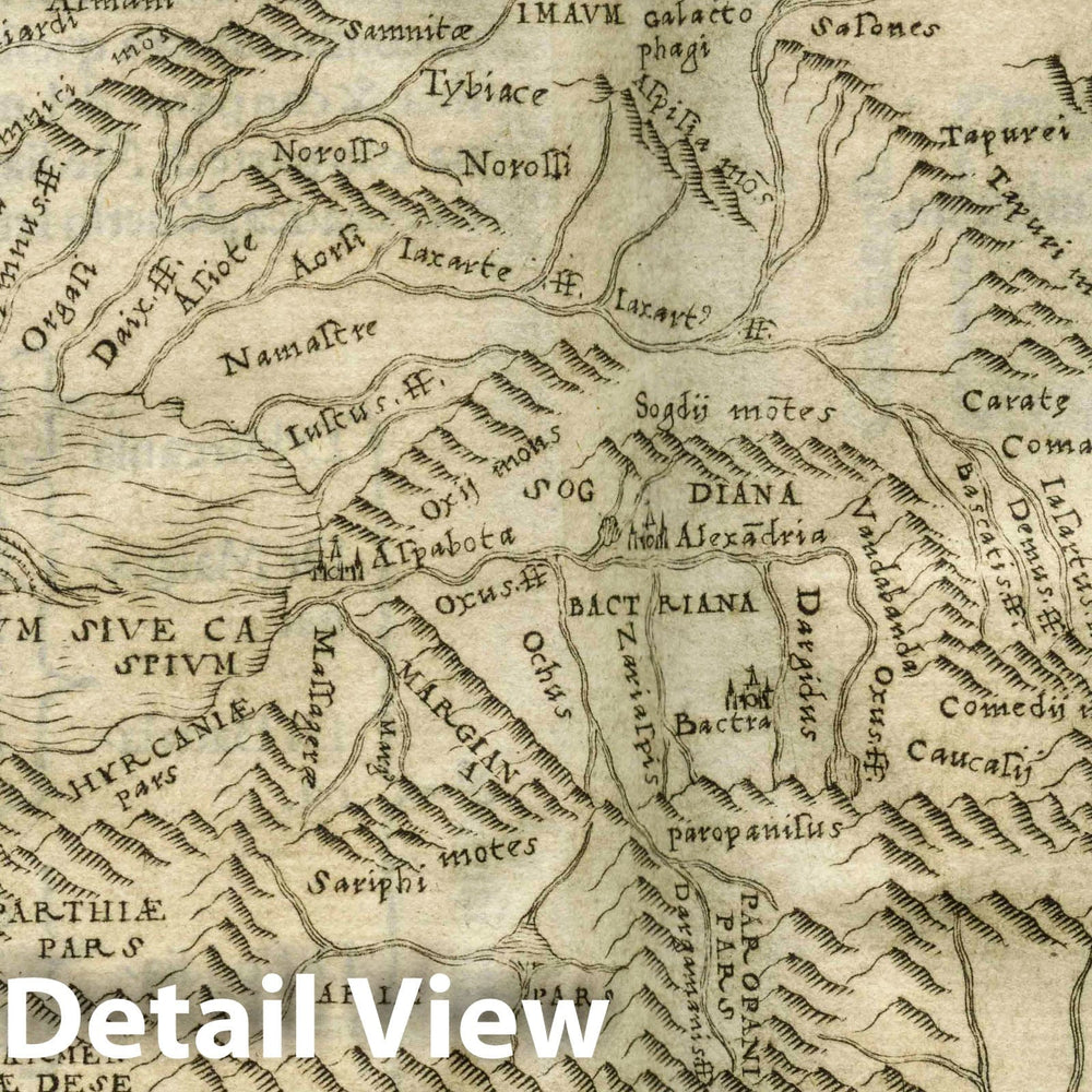 Historic Map : Asia, CentralTabula Asiae VII 1548 , Vintage Wall Art