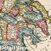 Historic Wall Map : Albania, Crete (Greece) Classical Atlas Map, Graecia Antiqua 1815 , Vintage Wall Art