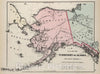 Historic Map : Territory of Alaska. 1884 - Vintage Wall Art