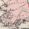 Historic Map : Territory of Alaska. 1884 - Vintage Wall Art