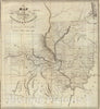 Historic Map : Map of the States of Illinois & Missouri, 1823 - Vintage Wall Art