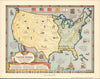 Historic Map : the United States at the Close of the Revolutionary War. 1492-1783, 1957 - Vintage Wall Art