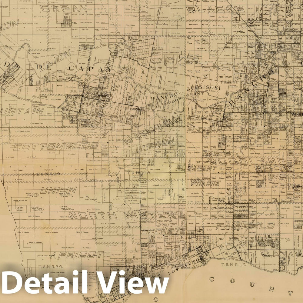 Historic Map : Official Map of Yolo County, California, 1939 - Vintage Wall Art