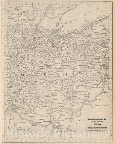 Historic Map : Railway Distance Map of the State of North Dakota, 1934 v2