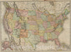 Historic Map : Pocket Map, United States 1898 - Vintage Wall Art