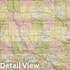 Historic Map : Sectional Map of the State of Iowa, 1856 - Vintage Wall Art