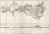 Historic Map : No.V. Map of the Isthmus between Chagres and Panama, 1866 - Vintage Wall Art