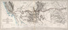 Historic Map : Map illustrating Baldwin Mollhausen's travel from Mississippi to the Coast of the Pacific. V. 1, 1858 - Vintage Wall Art