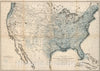 Historic Wall Map : Exploration Book, Rain chart of the United States 1879 - Vintage Wall Art