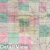 Historic Map : Composite: Sectional Map of the State of Kansas, 1870 - Vintage Wall Art