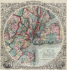 Historic Map : Pocket Map, City of New York 1882 - Vintage Wall Art