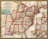 Historic Map : Map of The United States, 1835 - Vintage Wall Art