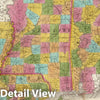 Historic Map : Pocket Map, Louisiana Mississippi & Alabama 1835 - Vintage Wall Art