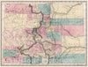 Historic Map : Pocket Map, Colorado. 1881 1881 - Vintage Wall Art