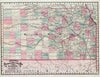 Historic Map : Rail Road and Township Map of Kansas, 1878 - Vintage Wall Art