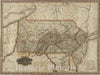 Historic Map : Pocket Map, Pennsylvania And New Jersey 1830 - Vintage Wall Art