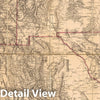 Historic Map : Case Map, U.S. West of Mississippi R. 5. 1879 - Vintage Wall Art