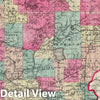 Historic Map : Pocket Map, Minnesota 1886 - Vintage Wall Art
