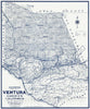 Historic Map - Pocket Map, Ventura County, California 1913 - Vintage Wall Art