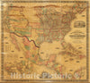 Historic Map : Wall Map, Republics of North America 1859 - Vintage Wall Art