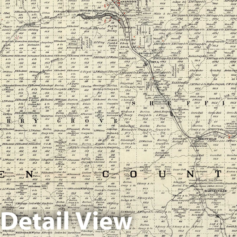 Historic Map : Pocket Map, McKean, Warren, Forest and Elk Counties, Pennsylvania 1881 - Vintage Wall Art