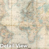 Historic Map : Map of the World, 1857 - Vintage Wall Art