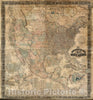 Historic Map : Continental Map of North America, 1862 - Vintage Wall Art