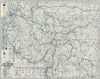 Historic Map : Auto Trails Map Idaho-Montana Wyoming, 1925 - Vintage Wall Art