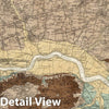 Historic Map : Geologic Atlas Map, 1. Brentwood, SW Quad. 1892 - Vintage Wall Art