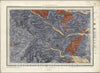 Historic Map : Great Britain, Geologic Atlas Map, 56. Knighton, Radnor, NE Quad. 1850 , Vintage Wall Art