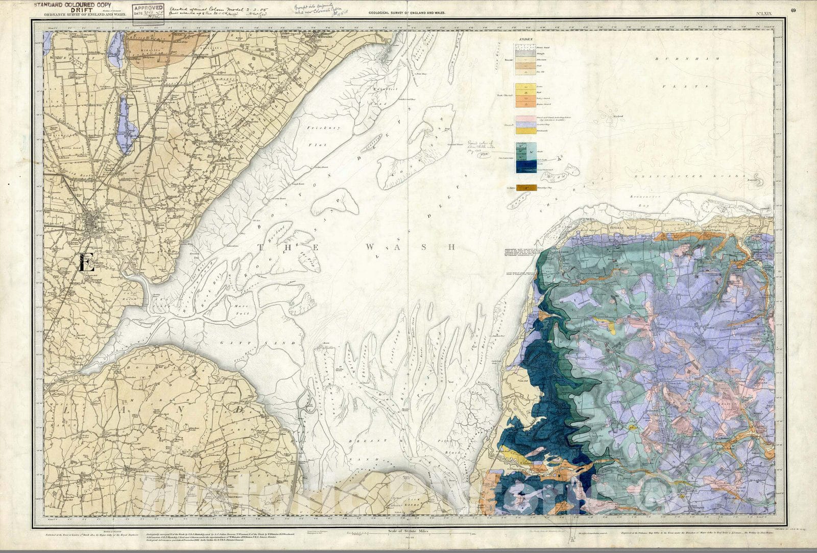Historic Map : Geologic Atlas Map, 69. Boston. 1886 - Vintage Wall Art