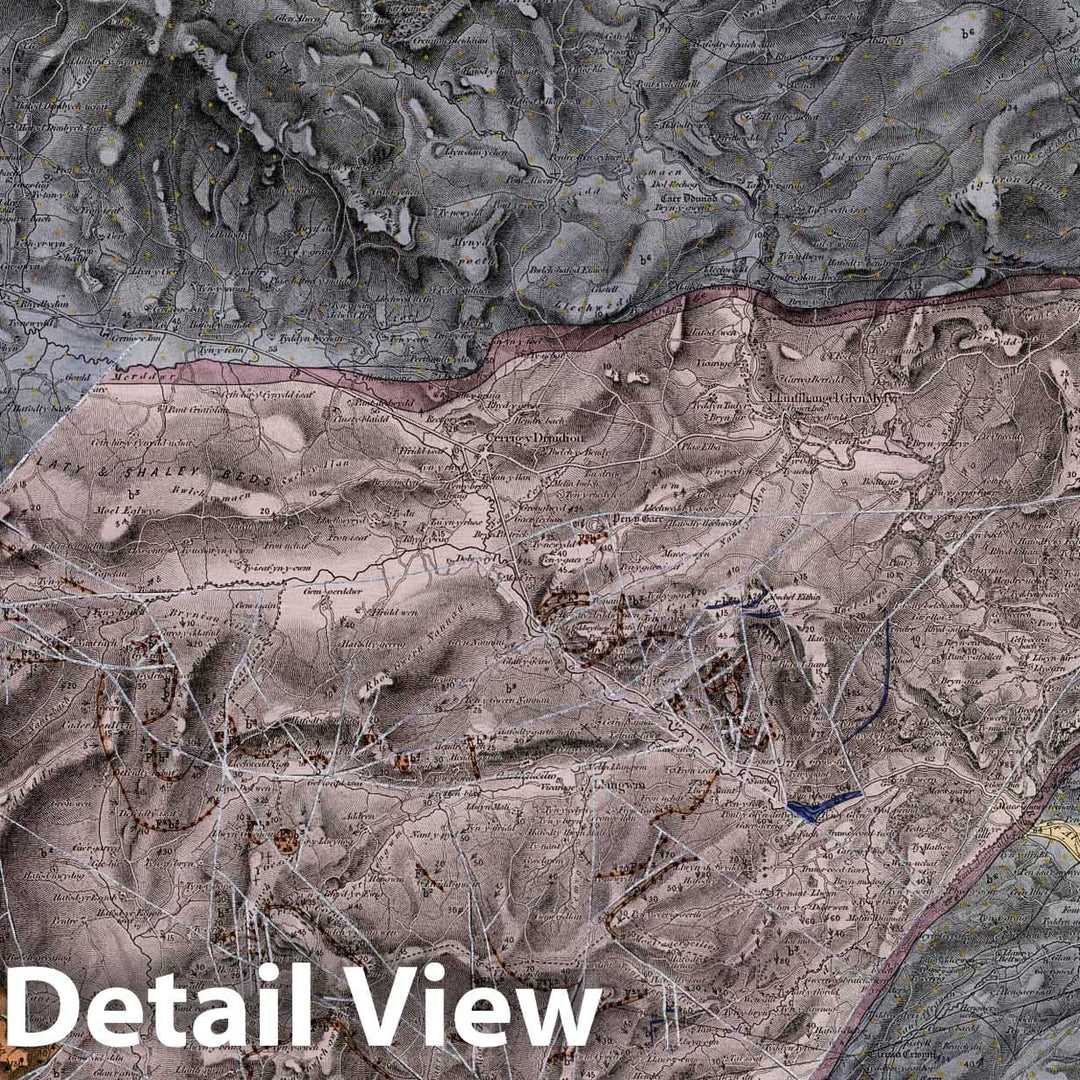 Historic Map : Geologic Atlas Map, 74. Corwen, Llangollen, NW Quad. 18 ...