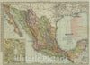 Historic Map : Pocket Map, Mexico 1903 - Vintage Wall Art