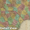 Historic Map : Pocket Map, North & South Carolina 1840 - Vintage Wall Art