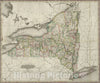 Historic Map : Pocket Map, New York 1827 - Vintage Wall Art
