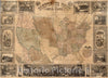 Historic Map : Pictorial Map of The United States, 1847 - Vintage Wall Art