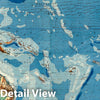 Historic Map : Wall Map, Australia and Polynesia - Physical 1957 - Vintage Wall Art