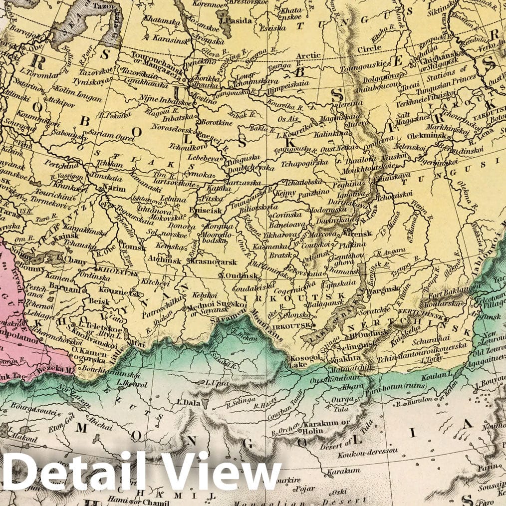 Historic Map : Russia in Asia and Tartary, 1836 Atlas v1