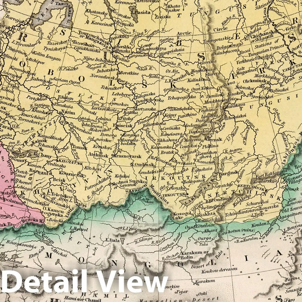 Historic Map : Russia in Asia and Tartary, 1836 Atlas v1