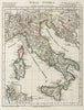Historic Map : Italy, XLI. Italia Antiqua, 1804 Atlas , Vintage Wall Art