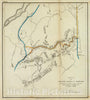 Historic Map : Maine highlands., 1829, Vintage Wall Decor