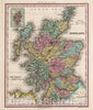 Historic Map : Scotland. (Inset) The Shetland Isles, 1842 Atlas - Vintage Wall Art