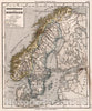 Historic Wall Map : Sweden, 27. Schweden und Norwegen. (Sweden and Norway.), 1872 Atlas , Vintage Wall Art
