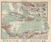 Historic Map : 102. Westindien. West India. (insets) (Jamaica. Puerto Rico. Havana. Guadeloupe and Dominica. Martinique and Santa Lucia. St. Thomas.), 1925 Atlas - Vintage Wall Art