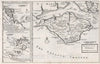 Historic Map : 1724 National Atlas - The Isle of Wight. by H.Moll Geographer - Vintage Wall Art