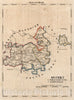 Historic Map : Germany, V. 2:6-10: VII: Braunschweig. 1. Distrikt: 1. Wolfenbuttel. 2. Schoningen, 1825 Atlas , Vintage Wall Art