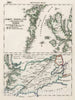 Historic Map : Scotland, V.3:11-15:XV. Britisches Reich. B. Kon: Scotland. a. Sudscotland. Shire: 28, 28a, 28b, 1830 Atlas , Vintage Wall Art