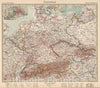 Historic Map : Germany, 6. Deutschland. Germany. (Inset) Berlin, 1925 Atlas , Vintage Wall Art