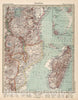 Historic Map : Tanzania, East Africa 86. Ostafrika. East Africa. (Insets) (Mauritus. Reunion.), 1925 Atlas , Vintage Wall Art